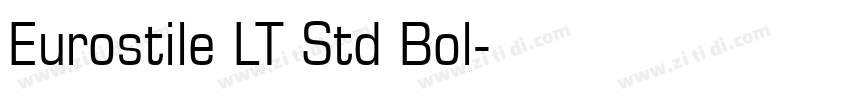 Eurostile LT Std Bol字体转换